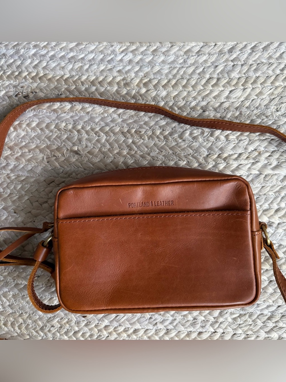 Portland Leather Brown Leather Camera Bag